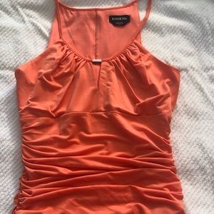 Bebe Coral Key Hole Top